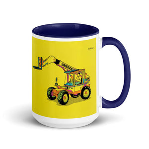 Furrow & Fields Dark Blue Sanderson 726 Teleporter Pop Art | 15 oz Mug with Color Inside Quality Farmers Merch