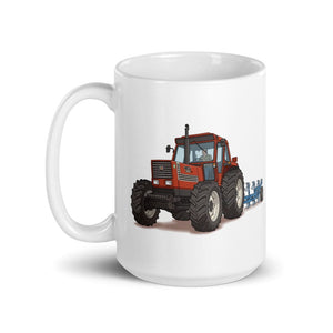 Furrow & Fields Fiat 1880 Illustration | White Glossy Mug Quality Farmers Merch
