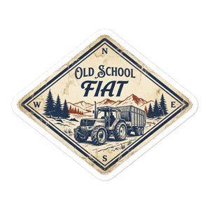 Furrow & Fields FIATAGRI F130 OLD SCHOOL FIAT Heritage | Bubble-free stickers Quality Farmers Merch