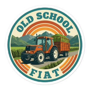 Furrow & Fields FIATAGRI F130 OLD SCHOOL FIAT Retro | Bubble-free stickers Quality Farmers Merch