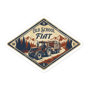 Furrow & Fields FIATAGRI F140 OLD SCHOOL FIAT Heritage | Bubble-free stickers Quality Farmers Merch