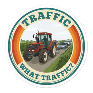 Furrow & Fields FIATAGRI F140 TRAFFIC WHAT TRAFFIC? Retro | Bubble-free stickers Quality Farmers Merch