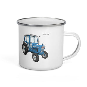 Furrow & Fields Ford 4600 Cartoon | Enamel Mug Quality Farmers Merch