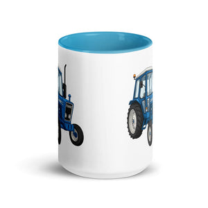 Furrow & Fields Ford 4600 Cartoon (Front) | 15 oz Mug with Color Inside Quality Farmers Merch