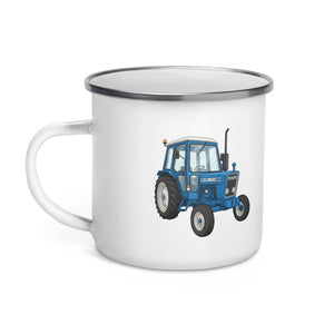 Furrow & Fields Ford 4600 Cartoon (Front) | Enamel Mug Quality Farmers Merch