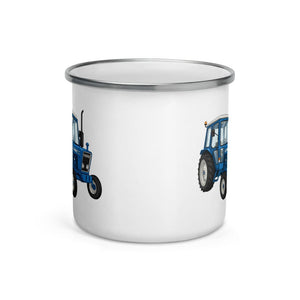 Furrow & Fields Ford 4600 Cartoon (Front) | Enamel Mug Quality Farmers Merch