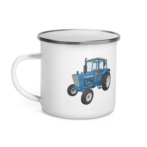 Furrow & Fields Ford 4600 Cartoon (Side) | Enamel Mug Quality Farmers Merch