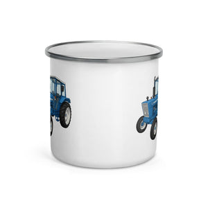Furrow & Fields Ford 4600 Cartoon (Side) | Enamel Mug Quality Farmers Merch
