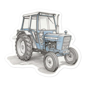 Furrow & Fields Ford 4600 Pencil Sketch | Bubble-free stickers Quality Farmers Merch