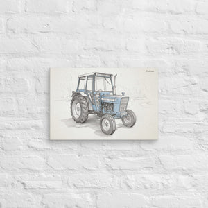 Furrow & Fields Ford 4600 Pencil Sketch | Canvas Quality Farmers Merch