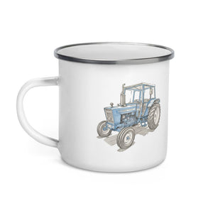 Furrow & Fields Ford 4600 Pencil Sketch (Side) | Enamel Mug Quality Farmers Merch