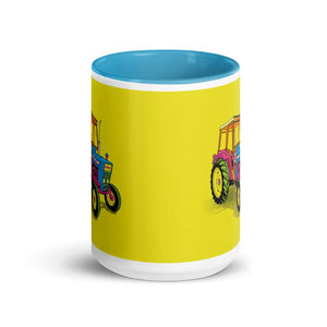 Furrow & Fields Ford 4600 Pop Art | 15 oz Mug with Color Inside Quality Farmers Merch