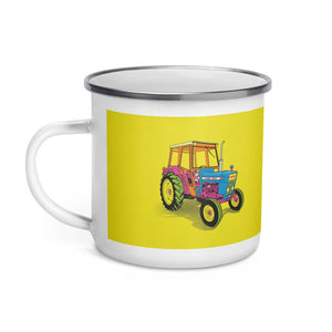 Furrow & Fields Ford 4600 Pop Art | Enamel Mug Quality Farmers Merch