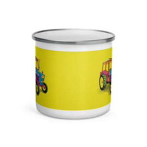 Furrow & Fields Ford 4600 Pop Art | Enamel Mug Quality Farmers Merch
