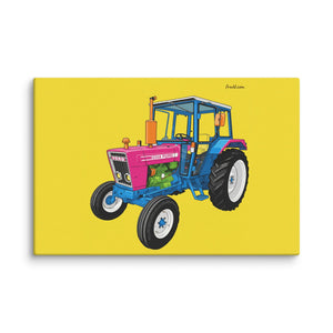 Furrow & Fields Ford 4600 Pop Art (Pink) | Canvas Quality Farmers Merch
