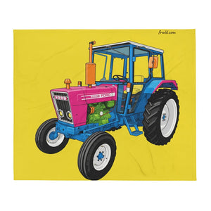 Furrow & Fields Ford 4600 Pop Art (Pink) | Throw Blanket Quality Farmers Merch