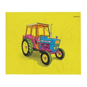 Furrow & Fields Ford 4600 Pop Art | Throw Blanket Quality Farmers Merch