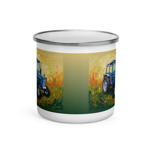 Furrow & Fields Ford 4600 Splash Art | Enamel Mug Quality Farmers Merch