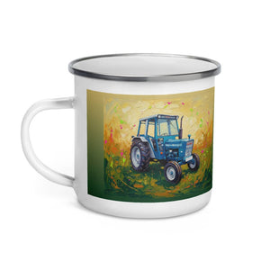 Furrow & Fields Ford 4600 Splash Art | Enamel Mug Quality Farmers Merch