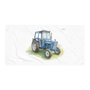 Furrow & Fields Ford 4600 Watercolor | Beach Towel Quality Farmers Merch