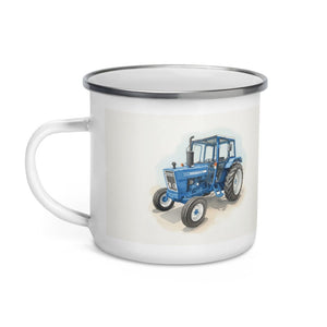 Furrow & Fields Ford 4600 Watercolor (Side) | Enamel Mug Quality Farmers Merch