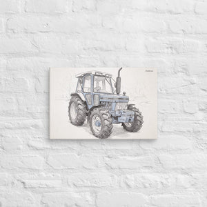 Furrow & Fields Ford 5610 Force II Pencil Sketch | Canvas Quality Farmers Merch