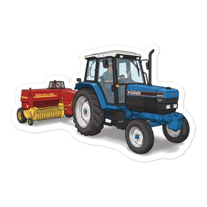 Furrow & Fields Ford 6640 SLE | Bubble-free stickers Quality Farmers Merch