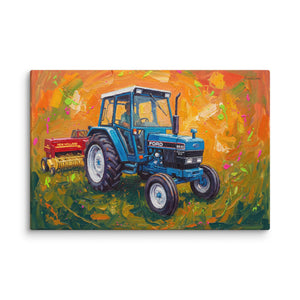 Furrow & Fields Ford 6640 SLE Splash Art | Canvas Quality Farmers Merch