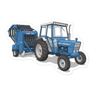 Furrow & Fields Ford 7600 | Bubble-free stickers Quality Farmers Merch