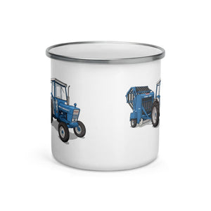 Furrow & Fields Ford 7600 Illustration | Enamel Mug Quality Farmers Merch