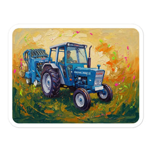 Furrow & Fields Ford 7600 Splash Art | Bubble-free stickers Quality Farmers Merch