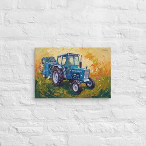 Furrow & Fields Ford 7600 Splash Art | Canvas Quality Farmers Merch
