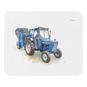 Furrow & Fields Ford 7600 Watercolor | Mouse Mat Quality Farmers Merch