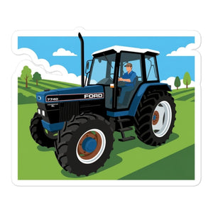 Furrow & Fields Ford 7740 | Bubble-free stickers Quality Farmers Merch