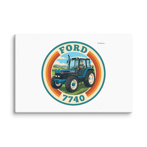 Furrow & Fields Ford 7740 Retro Badge | Canvas Quality Farmers Merch