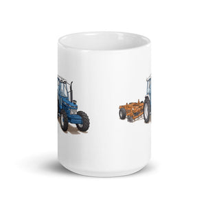 Furrow & Fields Ford 7810 Generation III | White Glossy Mug Quality Farmers Merch