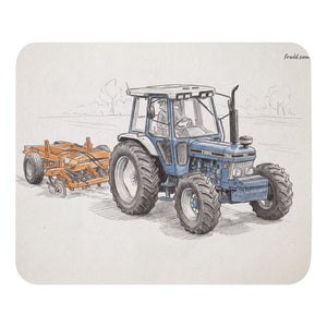 Furrow & Fields Ford 7810 Generation III Pencil Sketch | Mouse Mat Quality Farmers Merch