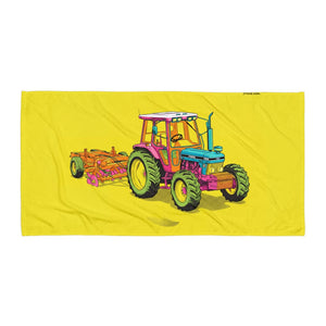 Furrow & Fields Ford 7810 Generation III Pop Art | Beach Towel Quality Farmers Merch