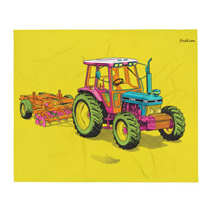 Furrow & Fields Ford 7810 Generation III Pop Art | Throw Blanket Quality Farmers Merch