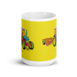 Furrow & Fields Ford 7810 Generation III Pop Art | White Glossy Mug Quality Farmers Merch
