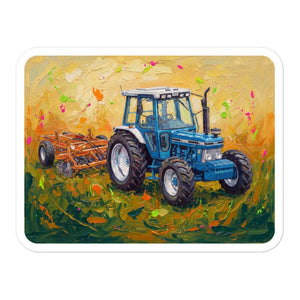Furrow & Fields Ford 7810 Generation III Splash Art | Bubble-free stickers Quality Farmers Merch