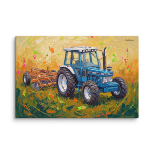 Furrow & Fields Ford 7810 Generation III Splash Art | Canvas Quality Farmers Merch