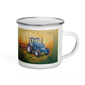 Furrow & Fields Ford 7810 Generation III Splash Art | Enamel Mug Quality Farmers Merch