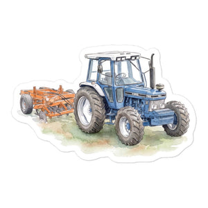 Furrow & Fields Ford 7810 Generation III Watercolor | Bubble-free stickers Quality Farmers Merch