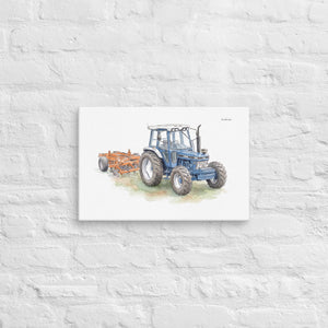 Furrow & Fields Ford 7810 Generation III Watercolor | Canvas Quality Farmers Merch