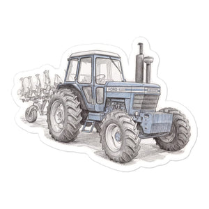 Furrow & Fields Ford 9700 Pencil Sketch | Bubble-free stickers Quality Farmers Merch