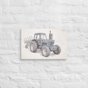 Furrow & Fields Ford 9700 Pencil Sketch | Canvas Quality Farmers Merch