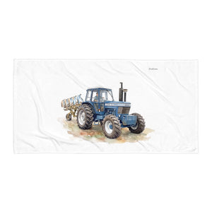 Furrow & Fields Ford 9700 Watercolor | Beach Towel Quality Farmers Merch