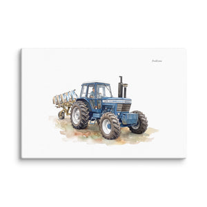 Furrow & Fields Ford 9700 Watercolor | Canvas Quality Farmers Merch