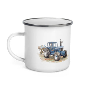 Furrow & Fields Ford 9700 Watercolor | Enamel Mug Quality Farmers Merch